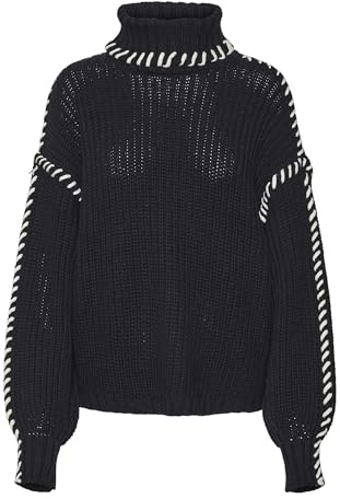 VERO MODA Vmnewcream Ls Rollneck Pullover Boo