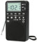 AM FM Radio de bolsillo portátil, funciona con pilas, sintonización digital, excelente recepción, altavoz, larga duración, pantalla LCD, reloj despertador, fácil de usar, radio de emergencia de mano