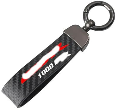 Porte-clés de moto en cuir de haute qualité, boucle en fer à cheval, bijoux pour accessoires de moto H-onda CBR1000RR CBR 1000 RR, noir