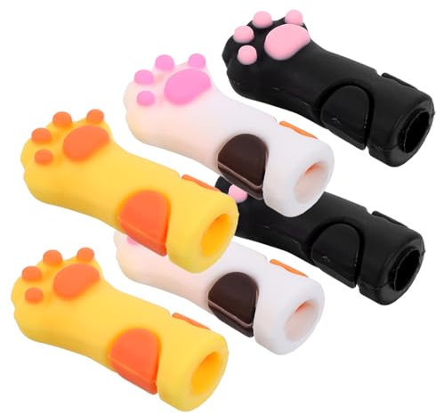SHINEOFI 6stücke Katzenpfoten Stiftkappen Aus Silikon Teiliges Für Schüler Niedliche Bleistiftaufsätze Sicher Und Praktisch Für Schule Kreative Schreibwaren Und Geschenkideen