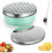 Cheese Grater with Container, Graters for Kitchen with 2 Size Lid,Cheese Shredder,Vegetable Chopper,Ginger Shredder,Chocolate Grater (Green)