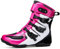 DJFOG Stivali da moto alti per unisex, stivali protettivi impermeabili in pelle microfibra da cross, comodi stivali da motocross traspiranti,Rosa,41