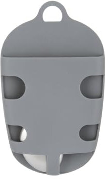 KASANOVA Spugna in silicone con saponetta in acciaio antiodore grigio