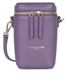 Lancaster | Milano Ashna - Mini vanity Cuir de Vachette Grainé Mauve foncé