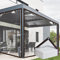 Plane Wasserdicht, 2X3m Plane mit Ösen, Plane Transparent mit Ösen, Windschutz Terrasse, Balkon Regenschutz, Durchsichtige Plane mit Ösen,Abdeckplane Transparent für Outdoor Garten Pflanzengewächshaus