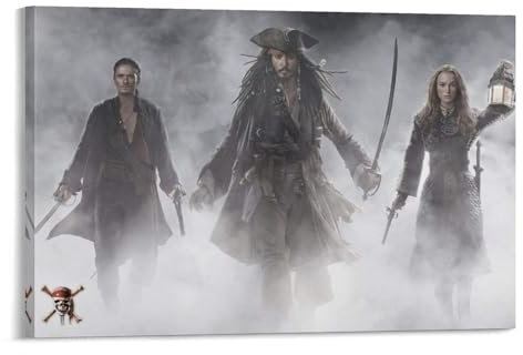 Filmposter Fluch der Karibik (4), Wandkunst, Poster, Drucke, Heimdekoration, Bild, Leinwand, Gemälde, Poster, 20 x 30 cm, 4 Stück