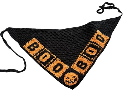 PLCPDM Stylisches Dreieckstuch mit Totenkopf-Muster, gestrickt, Halstuch, Kopfbedeckung, Accessoire für kantige Outfits