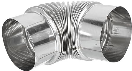 jojofuny Ellbogen Aus Edelstahl Einziehbar Schlauch Kamin Stopper Rohr Schornsteinhaube Grill Herd Kutten Wand Garage Kompressor Wasser Entlüften Tür Luft Raucher Silver Rostfreier Stahl