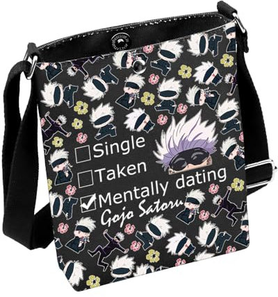 JJK Anime inspiriertes Geschenk SG Crossbody Bag JJK Anime Liebhaber Geschenk JJK Anime Themed Geschenk, Takenbagblack