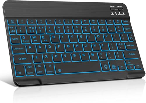 IVEOPPE Keyboard Case for Xiaomi Redmi Pad 2 11'' 2025/ Redmi Pad SE 11 | Backlight Keyboard for Xiaomi Redmi Pad 2 11'' 2025, Detachable Wireless Bluetooth Keyboard for Redmi Pad 2 11 Inch-Black
