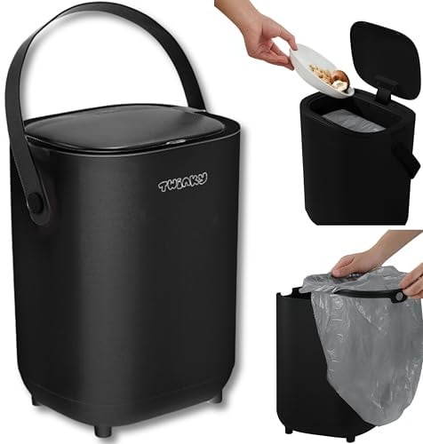 Twinky Geruchsdichter Windeleimer für Babys – Windeleimer ohne Kassette – Platzsparender Windelbehälter mit Deckel – Einfach zu benutzen & reinigen – Für normale Müllbeutel