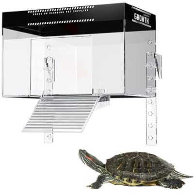 Schildkröten Sonnenplatz Tankaufsatz, Schildkröten Sonneninsel,Rutschfester Lebensraumaufsatz Für Wasserschildkröten Terrarium Hotel Balkon