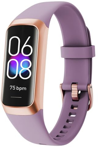 Kuisoe Avinora Fitness Tracker Smartwatch ECG + Blood Pressure & Body Temperature Monitor – Waterproof Fitness Tracker with Heart Rate Multiple Sport Modes Step Counter IP68 Waterproof (Deep Purple)