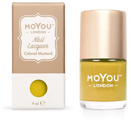 MoYou-London Premium Stamping Nail Polish, 9ml - Colonel Mustard