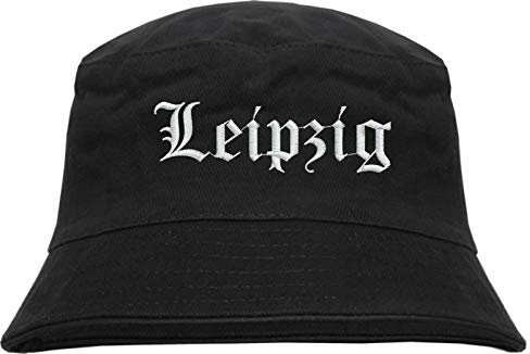 HB_Druck Leipzig Fischerhut - Bucket Hat - Bestickt - Schwarz S/M