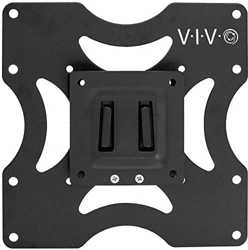 VIVO Basic TV Wall Mount Bracket for 23 to 37 inch Screens, Max 200x200mm VESA with Removable Mounting Plate, Black, MOUNT-VW2X2A