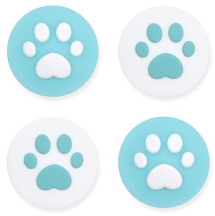 GeekShare 4PCS Silicone Cat Claw Joy Con Thumb Grip Set Joystick Caps Switch and Switch Lite Cover Analog Thumb Stick Grips(Cat Paw 08)