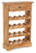 DESIGN DELIGHTS rustikales WEINREGAL Cortez 85 | 85x55cm(HxB) Massivholz | Flaschenregal, Weinflaschenregal aus Holz, Getränkeregal mit Schublade | Farbe: 08 honigfarben gewachst