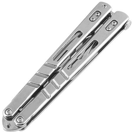 Ranstac Plegable CS herramienta de ejercicio acero inoxidable con agujeros CS/HDD41 (acero plata)