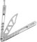 Ranstac Plegable CS herramienta de ejercicio acero inoxidable con agujeros CS/HDD41 (acero plata)