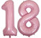DIWULI Palloncini Compleanno Numero 18 XXL Rosa Decorazione