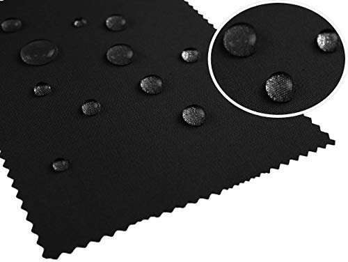 tukan-tex Wasserdichter Stoff Premium PU/WD Outdoor Stoff Gewebe Abdeckplane/Zeltplane (Schwarz - 1099)