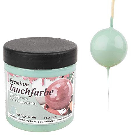Ideen mit Herz Peinture submersible de qualité supérieure avec effet porcelaine brillant | 250 ml (vert vintage)