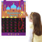 MACLARONX Ramadan-Kalender Eid Mubarak hängender Countdown-Kalender, Adventskalender 2021 Tracker Datum Eid Geschenk Ramadan Dekor mit 30 Sternen für Kinder