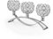 VINCIGANT 3 Arms Crystal Candle Holders,Arch Crystal Tealight Candle Holder Table Candelabras Centerpieces for Wedding Candlelight Dinner Decorative Home Accessories,Silver