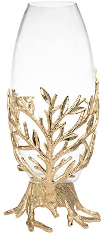 Godinger Blumenvase Goldener Zweig