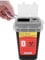 Small Sharps Bin, Detachable Plastic Disposable Sharps Bin Syringe Needle Trash Can Double Edge Razor Blade Disposal Container Waste Case for Salon Barber Tattoo Shop