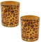 Beaupretty 1stk Kreativer Kerzenhalter Aus Glas Mit Leoparden Muster Teelichthalter Aus Votivkerzenhalter Aus Glas Teelichter Leoparden Kerzenhalter Brillenständer Kerzenbecher Schreibtisch