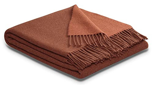 biederlack Plaid | rost-Terracotta - 130 x 170