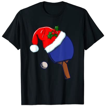 Xmas Tischtennisspieler Tischtennis Santa Weihnachts T-Shirt