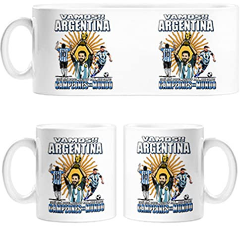 Taza Argentina campeona del Mundo para Aficionado al fútbol Que miras Bobo Somos Campeones del Mundo - Cerámica