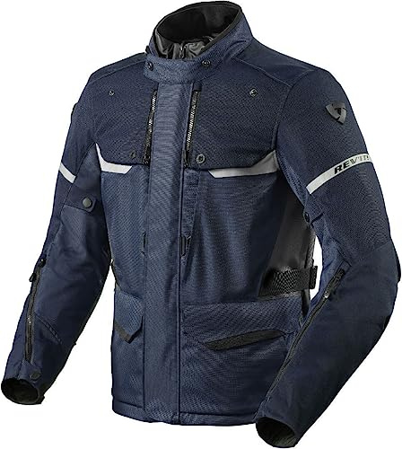 Revit Outback 4 H2O Motorrad Textiljacke (Dark Blue,XXL)