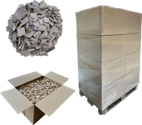 Advance Hackschnitzel, Holzhackschnitzel Mulch für den Garten Einstreu, Hochbeete, Streu, Holzschnitzel, Einstreu für Tiere 16 Kartons x 100 L