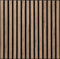 Rebel of Styles - UltraAcoustic Eco Walnut - 1,01m² / 6 Stück - 3D Akustik Wandpaneele/Verkleidung/Verblender/Platten - isolierende Akustik Wand mit modernen Lamellen