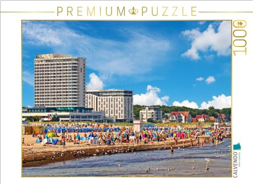 CALVENDO Puzzle Am Warnemünder Strand | 1000 Teile Lege-Größe 64 x 48 cm Foto-Puzzle für glückliche Stunden
