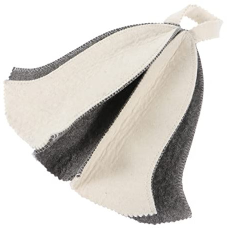 Yardwe 3stücke Saunahut Aus Filz Für Damen Und Herren Feuchtigkeitsabsorbierend Und Bequem Kopf Und Haarschutz Beim Baden Oder Dampfbad Einfaches Elegantes Design Für Langes Lockiges