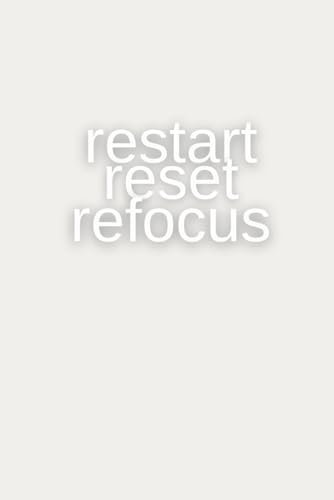 Restart, Reset, Refocus: Aesthetic Bullet Planner: Undated Daily Journal for 2024-2025 with Dotted Pages - Refocus & Recharge: Your Personal Restart