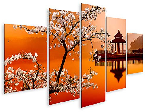 islandburner Prime Bild auf Leinwand Sun Moon Lake Taiwan Bilder Wandbilder Poster