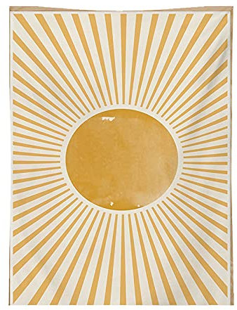 Wandteppich Gelb Gestreifte Sonne Wandtuch Home Deko Wandbehang für Schlafzimmer Wohnzimmer Wohnheim Wandteppich Aesthetic Tapestry Wandkunst Wand Teppiche (150x130cm)