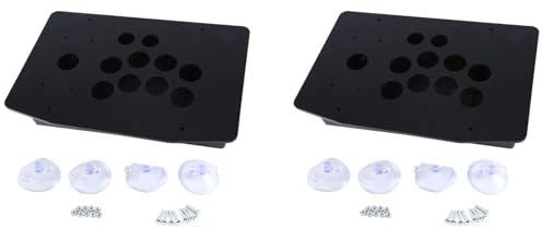 Oikabio 2X Caja de Panel Acrílico de Joystick Arcade para Máquina de Juego Arcade DIY, Se Puede Instalar Un Botón de Joystick para Videojuego Retro