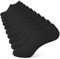 YOJOOM Sneaker Socken Damen 35-38 39-42, Füßlinge Sneakersocken mit Rutschfest Silikon,Laufsocken Gepolsterte Kurze Socken Unsichtbar (DE/NL/SE/PL, Numerisch, 35, 38, Regular, Regular, schwarz)