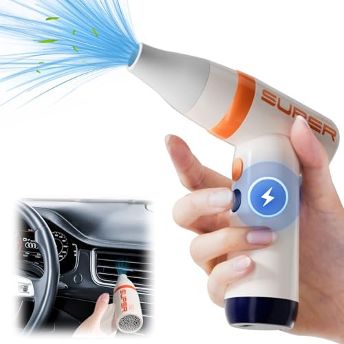GeluEla Secador De Pelo De Viaje, Secador De Pelo Portátil Inalámbrico, Motor Sin Escobillas, Mini Soplador Turbo Ventilador, Control De Cuatro Velocidades, 80000 Rpm Turbo Ventiladores Violentos