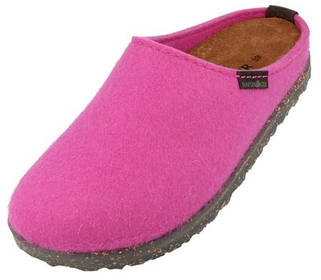 HAFLINGER Pantofole Unisex Adulto Manhattan Clog 391001, Numero:37 EU, Colore:Rosa