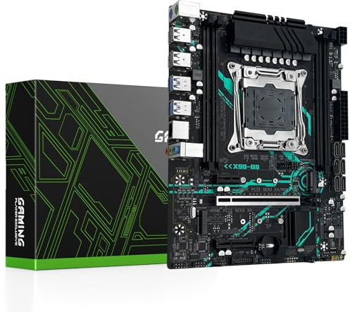 SHANGZHAOYUAN Placa base X99 B9 LGA 2011-V3 para CPU Intel Xeon E5 V3 V4 y Core i7 Series, DDR4 Max 128GB, NVME/NGFF M.2, Gigabit LAN, PCIe 3.0, STA 6Gbps, USB 3.0, M-ATX