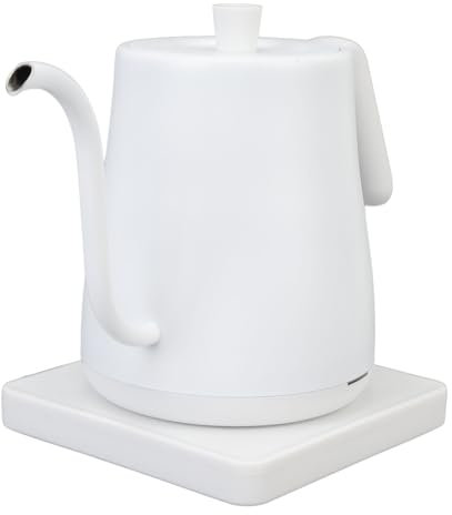 Hervidor Eléctrico con Cuello de Cisne, 800 Ml, 1000 W, Tetera Eléctrica, Apagado Automático, Hervidor de Agua con Ergonómico, Caldera de Agua de Calentamiento (Enchufe europeo