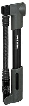 Topeak Nano Shock Pump with 360 degree Rotatable Hose, Black